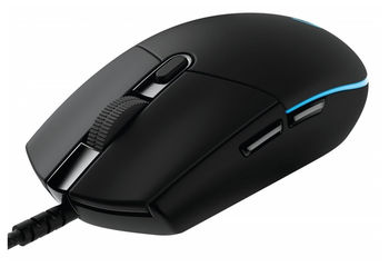 Gaming Mouse Logitech G Pro Hero, Optical, 100-25600 dpi,  6 buttons, RGB, Onboard mem., Black, USB 