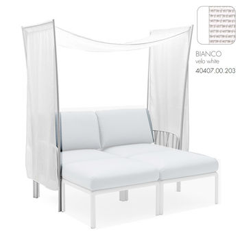 Балдахин навес NARDI KOMODO OMBRA 2 BIANCO velo white 40407.00.203 (Балдахин навес для модульной мебели KOMODO для сада и террасы)