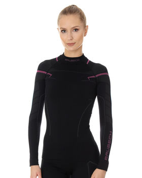 купить Лонгслив термо Brubeck LS13100A THERMO women's sweatshirt black/pink в Кишинёве 