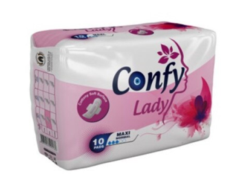 купить Прокладки гигиенические впитывающие женские Confy Lady MAXI NORMAL STD, 10 шт. в Кишинёве 