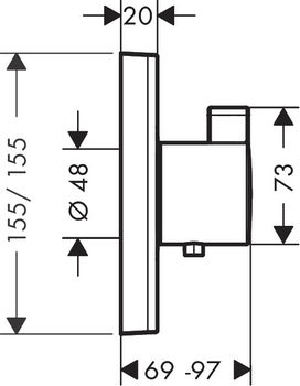 ShowerSelect Термостат ShowerSelect HighFlow 