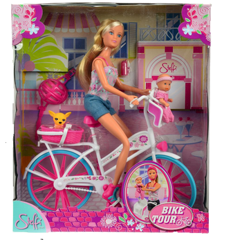 купить Simba Кукла Штеффи с малышом на велосипеде в Кишинёве 