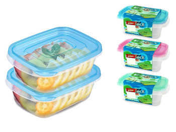 Set containere alimentare EZ Lock 2buc, 0.5l, 18X12X5cm 