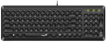 Клавиатура Genius SlimStar Q200, проводная, черная 