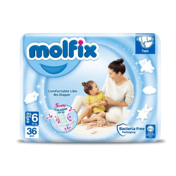 Подгузники для детей Molfix 3D Extra Large nr.6 15+кг 36шт 