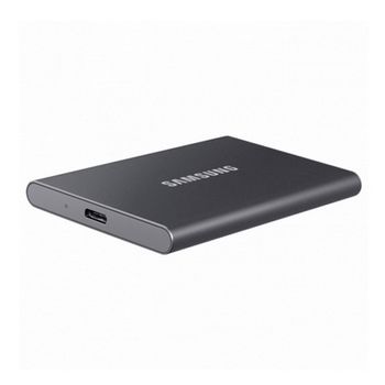 .500GB (USB3.2/Type-C) Samsung Portable SSD T7 , Grey (85x57x8mm, 58g, R/W:1050/1000MB/s) 