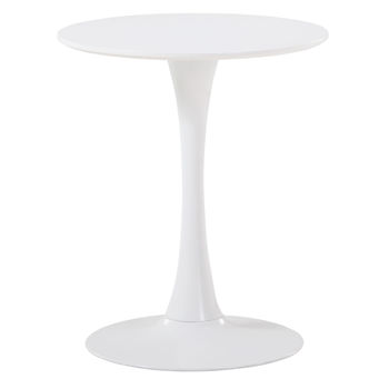 купить Круглый стол с поверхностью из MDF и металлической ножкой 880x880 мм, белый в Кишинёве 