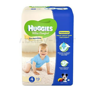 cumpără Huggies (4) Ultra Comfort Small Pack Boy (8-14kg)  N19 în Chișinău 