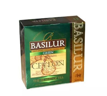 Ceai verde  Basilur The Island of Tea Ceylon  GREEN, 100*1,5g 