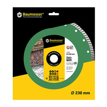 cumpără Disc diamantat Baumesser 1A1R Turbo 230x2,6x9x22,23 Baumesser Stein PRO în Chișinău 