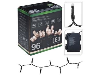 Luminite de Craciun "Fir" 96LED alb-cald, 3XAA, 8reg, 7.2m timer 6in/18off 