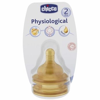cumpără Chicco Tetină Physiologic anticolici, latex, flux mediu, 2+, 2buc (208222) (TVA=8%) în Chișinău 
