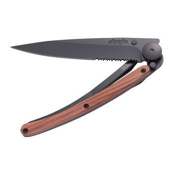 cumpără Cutit Deejo One hand, Black / coralwood, 1GB505 în Chișinău 