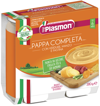 купить Пюре PLASMON говядина, овощи, паста (6 мес), 2 x190 г в Кишинёве 