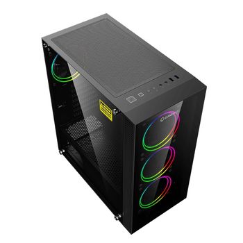 Case ATX GAMEMAX Draco XD, w/o PSU, 4x120mm ARGB fans. ARGB HUB, TG, Dust Filter, USB 3.1, Black 