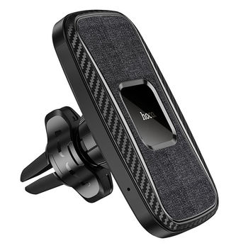 Hoco CA75 Magnetic (Wireless Charger 15W) [Black] Авто держатель с беспроводной зарядкой 