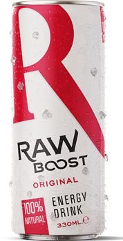 Băutură răcoritoare, energizant RAW BOOST ORIGINAL, 330 ml 