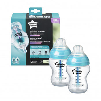 cumpără Tommee Tippee Biberon cu senzor de temperatură 0+ luni, 260 ml, 2 buc. în Chișinău 