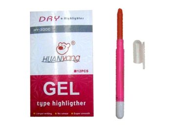 Textmarker gel HY-300 roz 