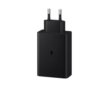 Samsung Wall Charger 2 Type-C + 1 Type-A Super Fast Charging 65W Trio, Black 