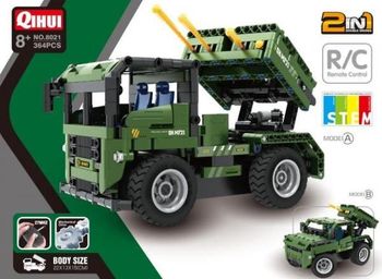 8022, XTech Bricks: 2in1, Armed Off-road Vehicle, R/C 4CH, 370 pcs 