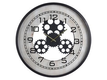 Часы настенные круглые 48cm, H6cm, прозрачный механизм 