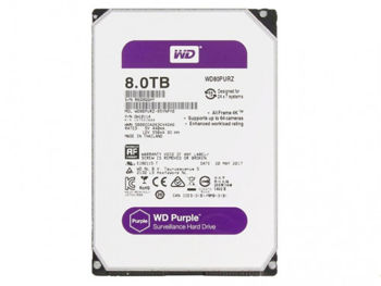 3.5" HDD  8.0TB-SATA-128MB Western Digital  "Purple (WD84PURZ)", Surveillance, CMR 