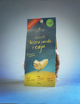 Печенье из зеленой гречки без глютена, 100 г 