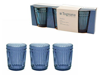Set pahare pentru vin Tognana Dorico 3buc, 310ml, albastru 