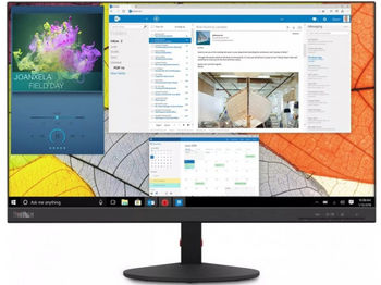 купить 23.8" LENOVO IPS LED ThinkVision S24Q-10 Black Borderless (4ms, 20M:1, 300cd, 2560x1440, 178°/178°, VGA, HDMI, Audio Line-in/out, VESA) в Кишинёве 