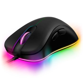 Gaming Mouse SVEN RX-G830, Optical, 500-6400 dpi, 6 buttons, Soft Touch, RGB, Black, USB 