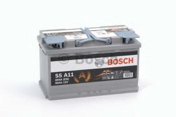 Bosch S5 AGM 12V 81Ah 800EN 315x175x190 -/+ 