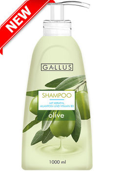 Șampon Gallus pentru păr 1000 ml (Olive ,Mix Frucht) 