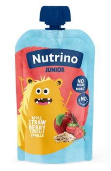 cumpără Piure NUTRINO JUNIOR Măr, Căpşună, Cereale, Vanilie 100g în Chișinău 