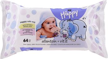 Șervețele umede cu vitamina E și alantoină Baby Bella Happy Classic, 64 buc. 