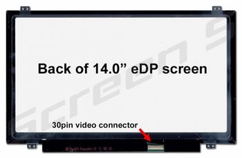 Display 14.0" LED Slim 30 pins HD+ (1600x900) Brackets Up-Down Matte B140RTN03.0 N140FGE-EA2