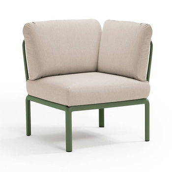 Кресло модуль угловой с подушками Nardi KOMODO ELEMENTO ANGOLO AGAVE-TECH panama 40374.16.131