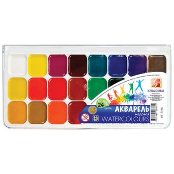 Акварель Луч Классика 24 ц. без кисти 