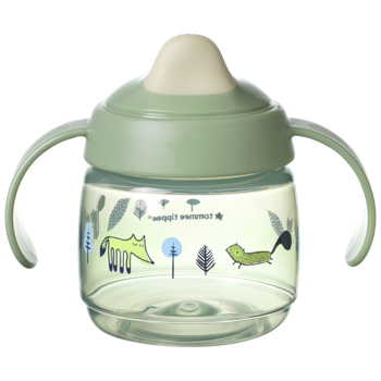 купить Кружка Tommee Tippee Sippee с защитой Bacshield, зеленая,  (4+) 190мл. TT0388 в Кишинёве 