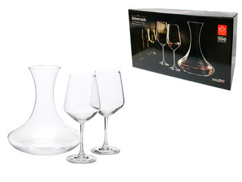 Set decanter si 6 pahare 550ml pentru vin Universum 