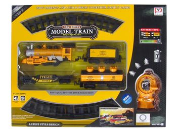 Set calea ferata 86cm, tren+vagoane de marfa R/C 