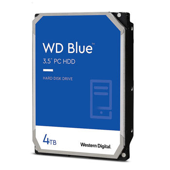 Hard Disk 3.5 HDD 4TB Western Digital Blue WD40EZAZ, 5400 rpm, SATA3 6GB/s, 256MB (hard disk intern HDD)