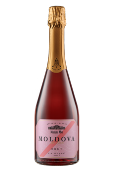 Mileștii Mici  Moldova de Lux, vin spumant rose brut,  0.75 L 