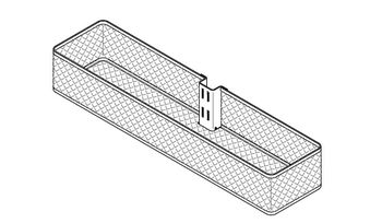 купить Cos mediu din plasa marunta 104x70mm, alb в Кишинёве 