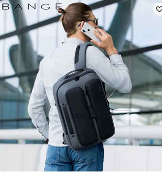 cumpără Rucsac urban Bange BG-7238 cu USB impermeabil gri 30l în Chișinău 