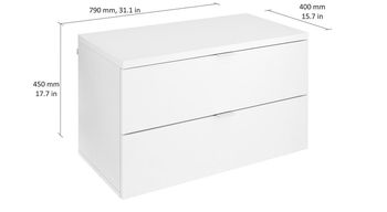 cumpără Dulap cu 2 sertare 800x400x450 mm, alb în Chișinău 