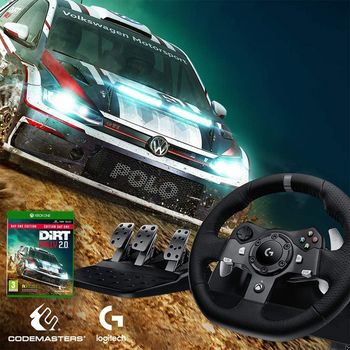 Wheel Logitech Driving Force Racing G920, 11", 900 degree, Pedals, 2-axis, 10 buttons,Dual vibration 
