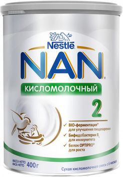 купить Nestle Nan 2 Kисломолочный молочная смесь, 6+ мес. 400г в Кишинёве 