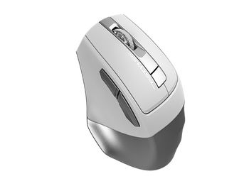 Wireless Mouse A4Tech FB35, Optical, 1000-2000 dpi, 6 buttons, Ergonomic, 1xAA, BT+2.4Ghz, White,USB 