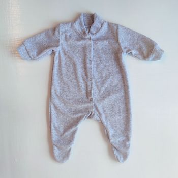 Slip din veliur Pampy Grey 